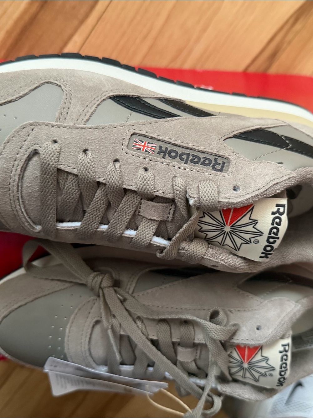 Reebok Men's Sneakers in Taupe, Gray and Black